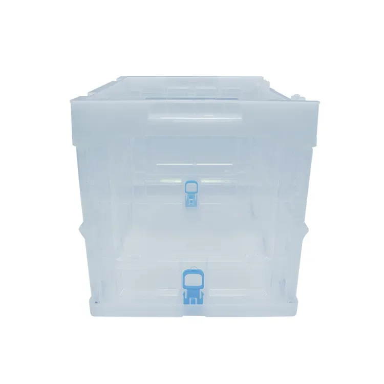 Uni-Silent New PP Collapsible Stackable Logistics Box Plastic Folding Crates Clothes Warehouse Foldable Storage Create TX362627W