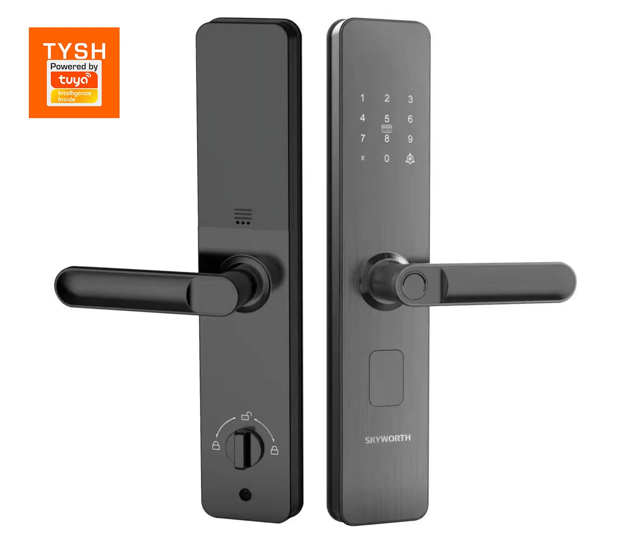 Hot Selling Tuya Wifi Smart Locks Door Fingerprint Keyless 6068 Mortise Handle Door Lock