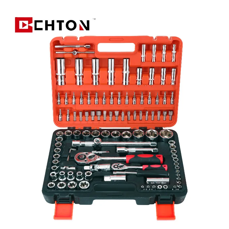 Car Repair Tool And Ratchet 108 Pc Hand Tools Drive Hex 108Pcs Wrench Socket Set