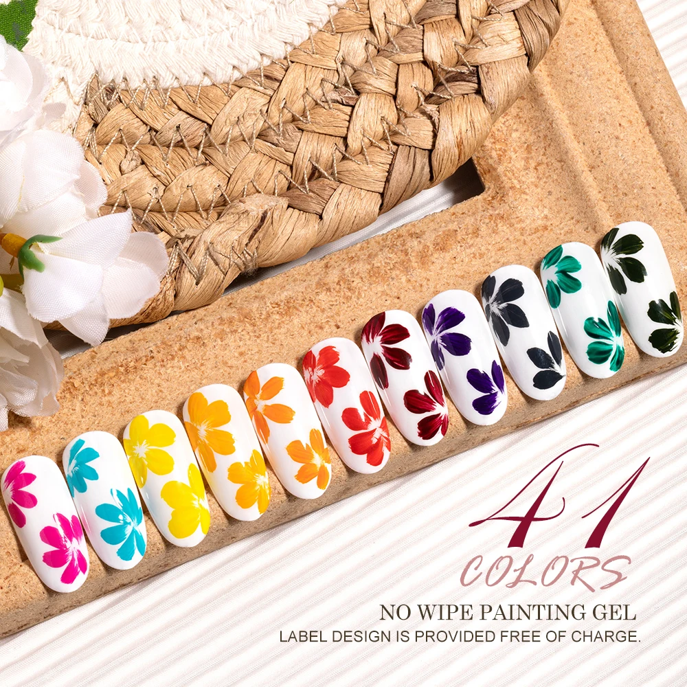 High color saturation no wipe stamping shell gel polish 41 colors available