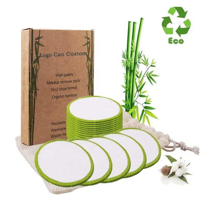 AnAnBaby Eco-Friendly Organic Popular Washable Reusable Makeup Remover Pads with Private Label