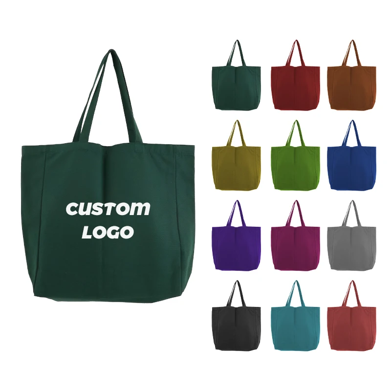 oversized women fabric floderble logo waxed canvas tote bag for women high quality