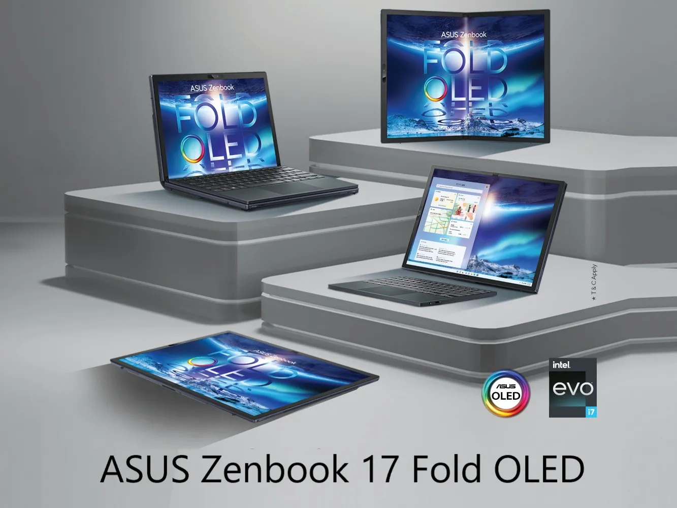 As us Zenbook 17 Fold OLED UX9702xy Laptop i7-1250U 16GB RAM 1TB SSD 17.3 inch DisplayIris Xe Graphic card