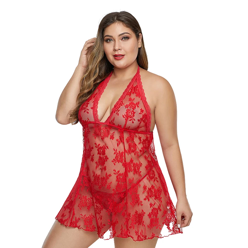
Lingerie Plus Size Women Lace Transparent Erotic Underwear Lingerie For Plus Size Sexy Lingerie Underwear 