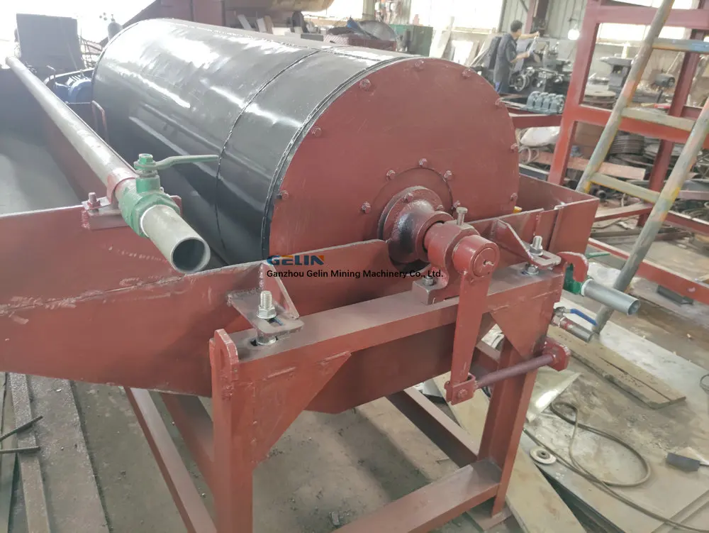 Hot sale Wet drum magnetic machine for Monazite Rutile Ilmenite separation