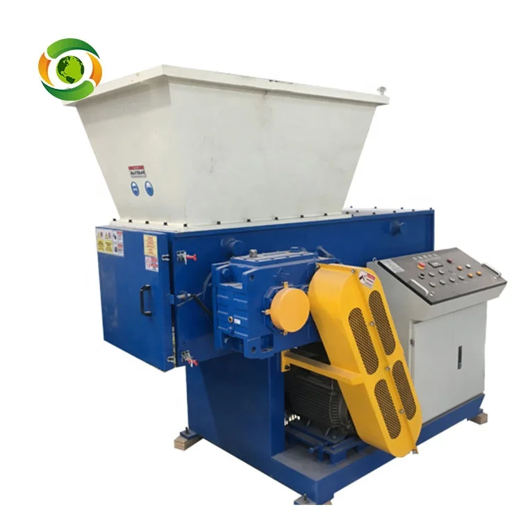 Single Shaft Plastic Shredder Single Shaft Shredding Machine PCB Boards Rubber Tires Shredder Machine For Sale