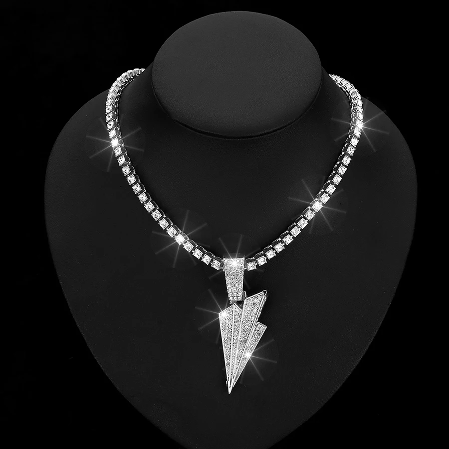 Shiny Jewelers Full Diamonds Mens ICED Out Hip HOP CZ Pendant 15mm Cuban Chain Necklace Set