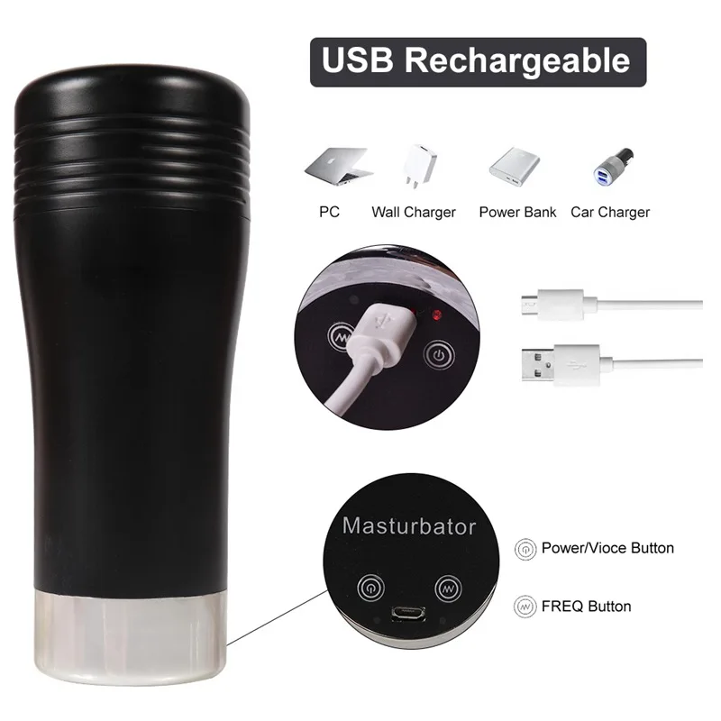Sexual Orgasm Shaking And Sexy Voice Soft Silicone Realistic Male Masturbation Aircraft Cup sex toy for men