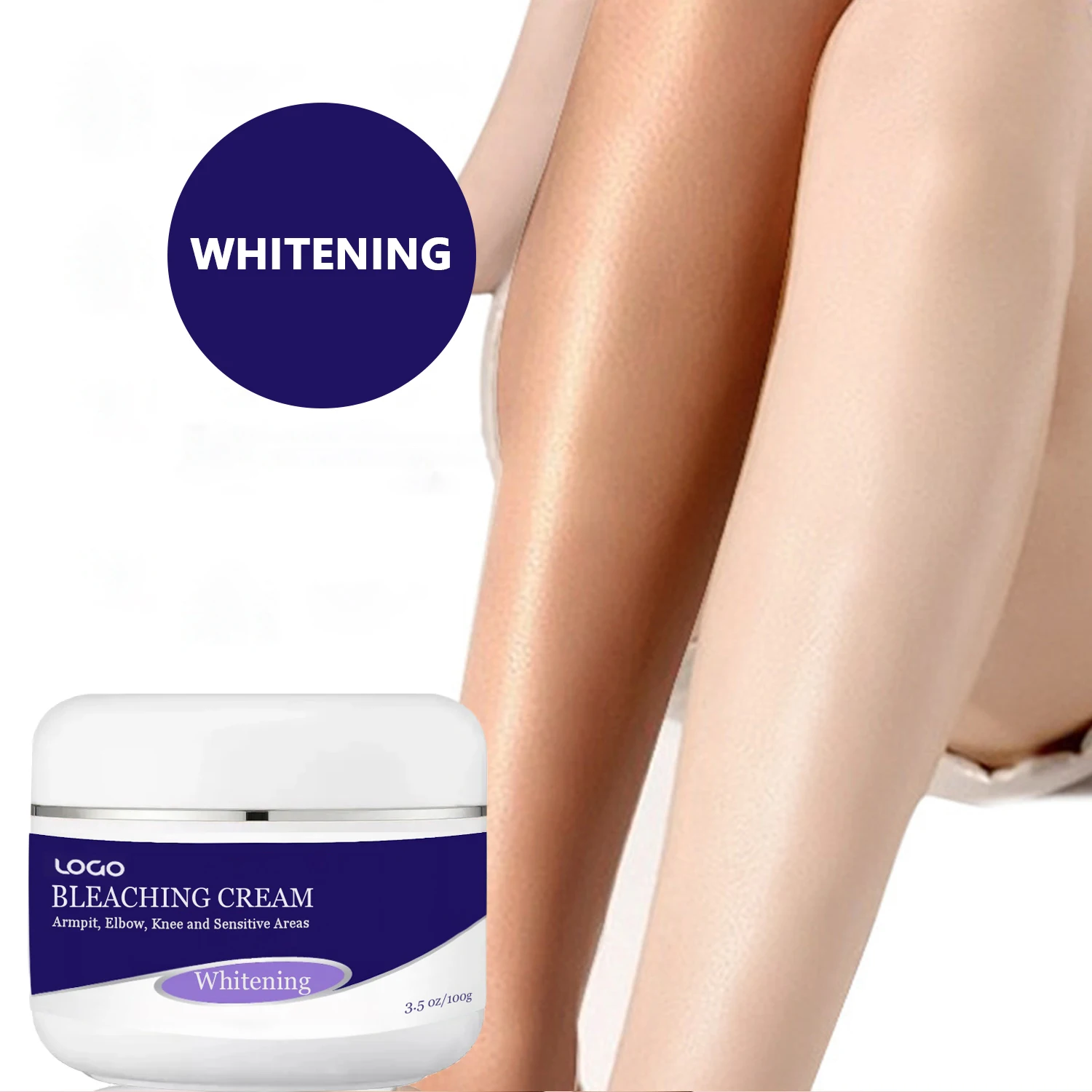 OEM Private Label Natural Whitening Body Lotion Strong Bleaching Cream for Black Skin