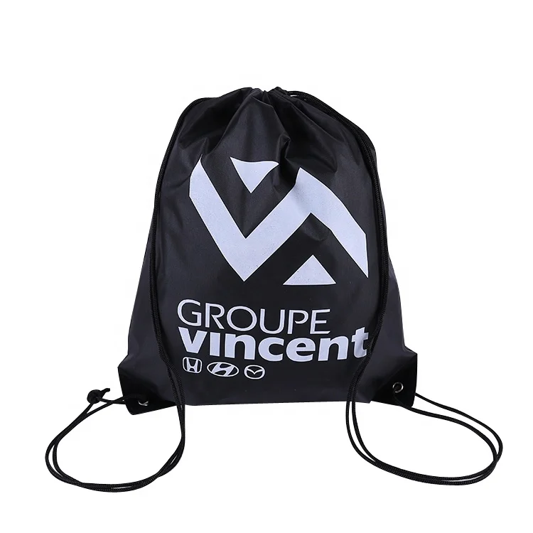 Draw String Bag Design Cheap Price Custom Printed Polyester Drawstring Bag Sports Drawstring Backpack Bag