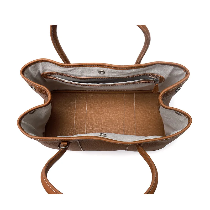 Wholesale Genuine Leather Fashion Providers Ladies Handbag Sling Shoulder Bucket Bags For Women Designer Luxury Work  Office Bag