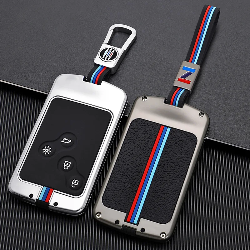 Alloy Car Key Case Cover For Renault Megane 2 3 Clio Scenic Duster Kaptur Captur Logan Laguna Zoe Koleos Danilo Nema Fluence