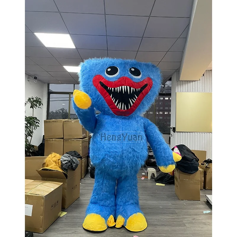 Hot Sale Giant Inflatable Sausage Mouth Monster Poppy Mascot Costume Commercial Advertising Wearable Walking 2m/2.6m For Adult
