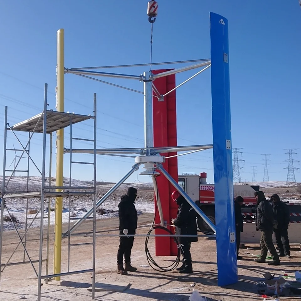 Vertical Coreless Maglev Generator 15KW 20KW 30KW 380V H Type Vertical Wind Turbine