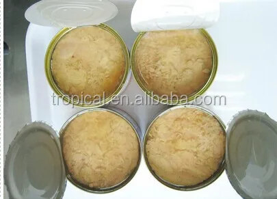 Консервированный желтоплавник тунца, рыба, белое мясо в рассоле