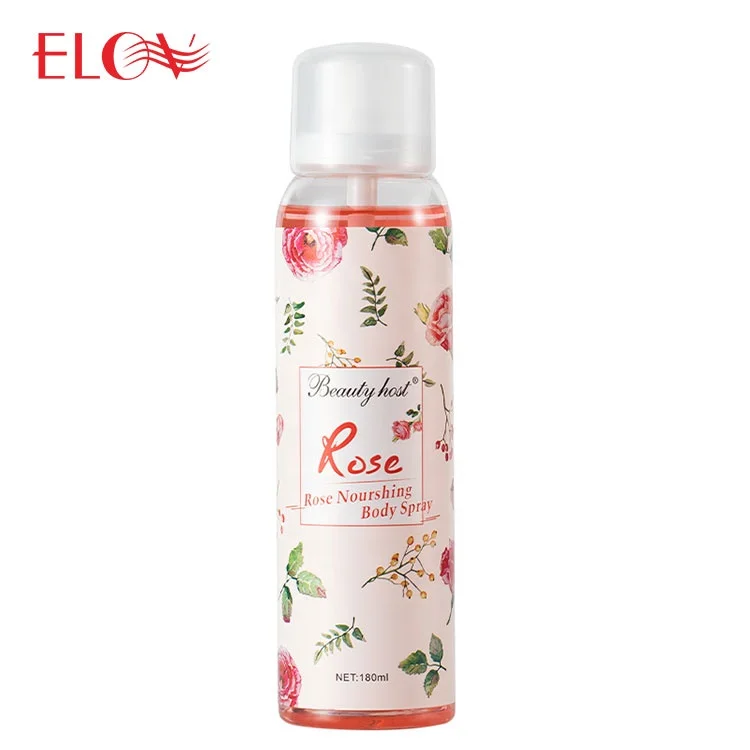 Back Acne Removal Rose Body Spray Deodorant Long Lasting Fragrance Sexy Charming Rose Extract Nourishing Soothing Ladies Spray
