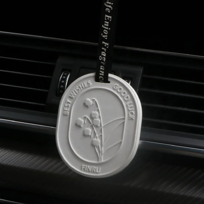 Stocked Home Fragrance Gift Aroma Ceramic Scented Plaster Flower Diffuser Stone Hanging Car Wardrobe Air Freshener