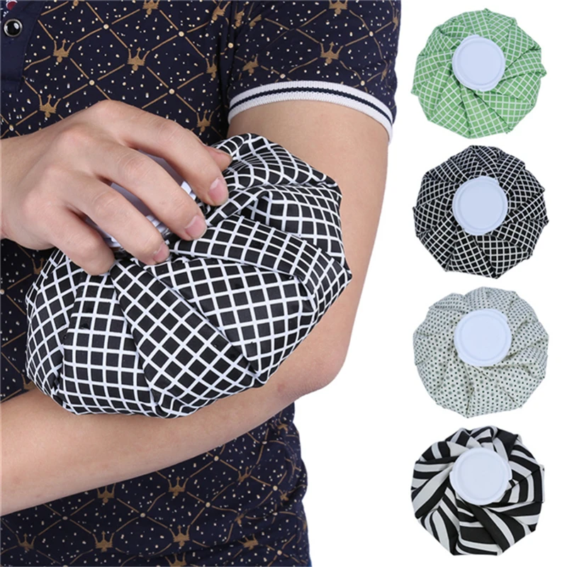 
Blue Cooling PVC Reusable Freeze Ice Bag Hot Water Bottle Cap Cooling Ice Pack for Injuries 