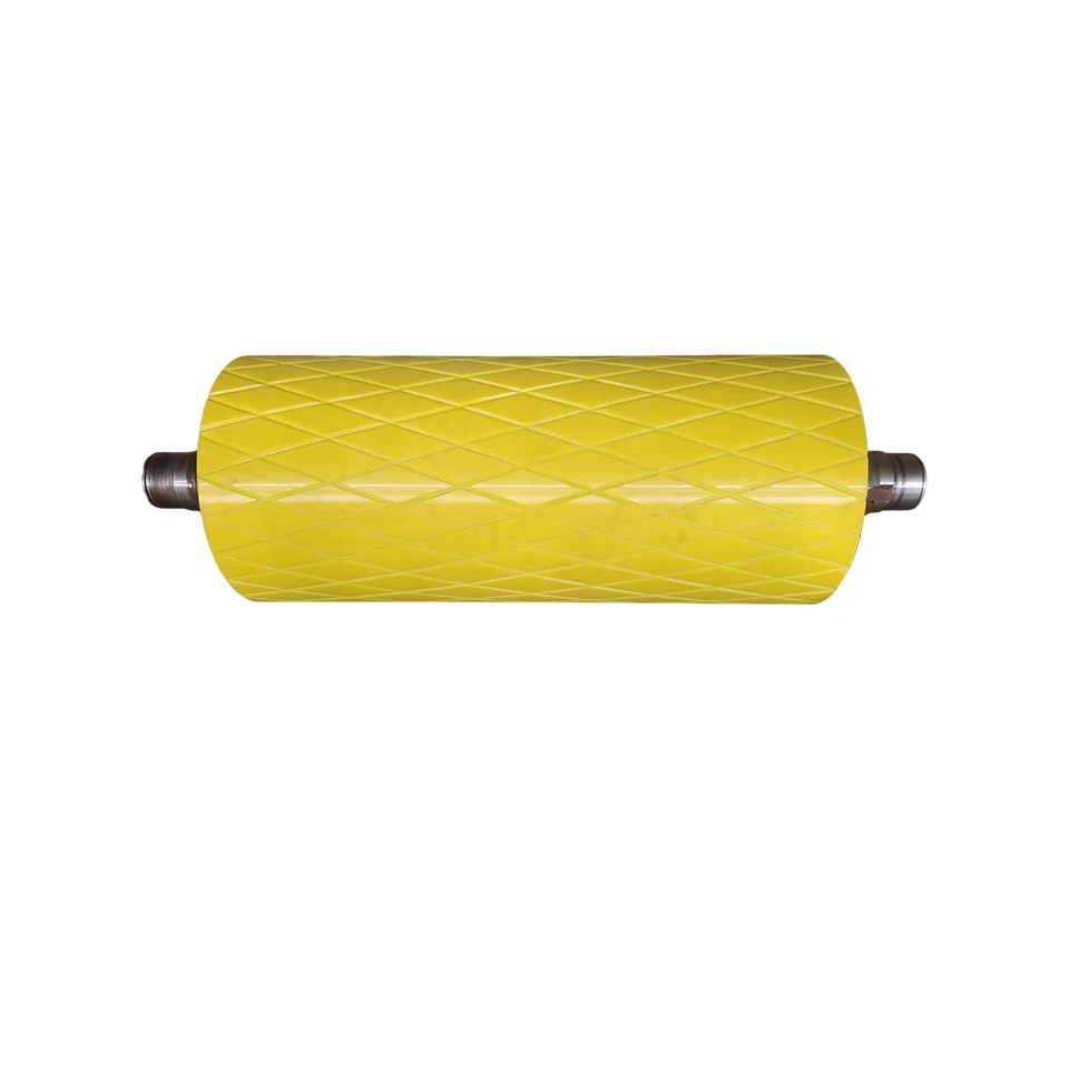 China Factory Cheap Price High Quality Hot Sale Polyurethane Coating Roller for conveyor belt conveyor carrying idler roller