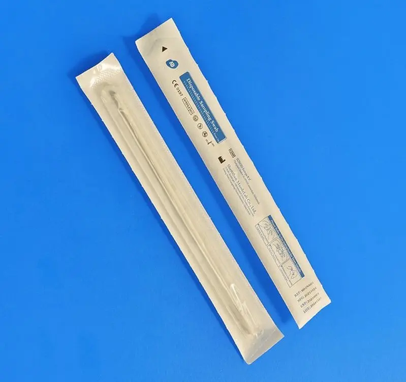 CE Certified Medical Supply Foam Head Nasal Swab Specimen Collection Sponge Swab