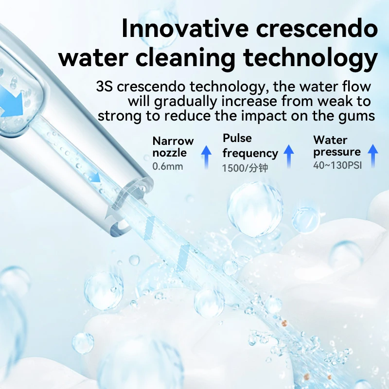 Brand New IPX7 Waterproof 350ml APP Visual Imaging Travel Portable Carrying Home Use foldable water flosser For Dental Rinser
