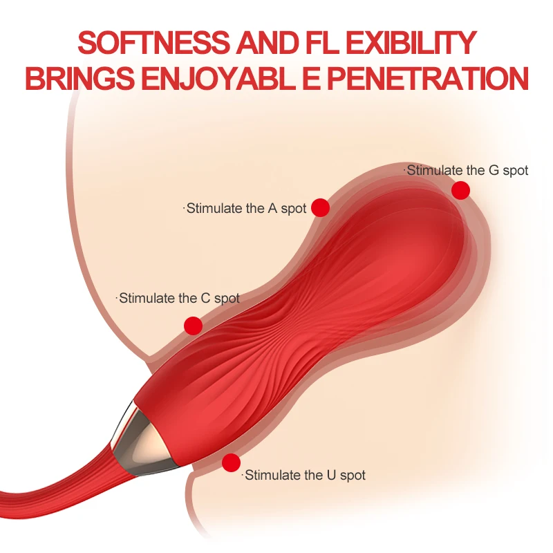 YPM 2023 New Rose vibrator with Dildo 3 in1 rotating telescopic Licking clitoris Stimulator sex toy for Women