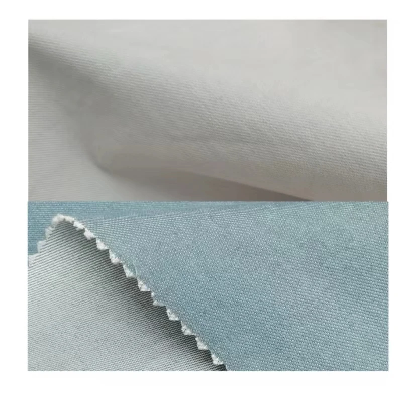 wholesale good color fastness 65% Cotton 33% polyester/cotton fabric denim style for spring autumn long sleeve shirt clothing