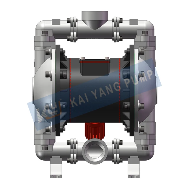 Alkali Resistant High Temperature Stainless Steel 304 Pneumatic Double Diaphragm Pump Wide Flow Range