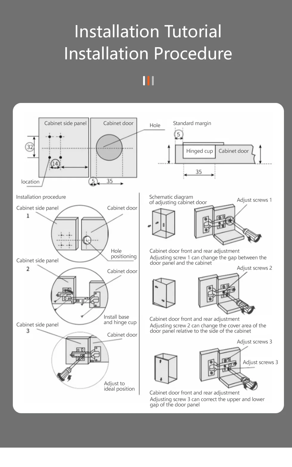 youdo bisagras para muebles dobradica 35mm two way 105 degree door cabinet hingehinges