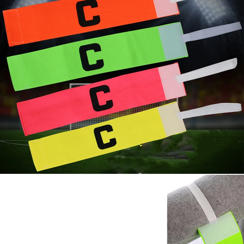 Wholesale Customize Logo Printed Armband Soccer Arm Band Elastic Captain Armband Colorful Football Captain Armband
