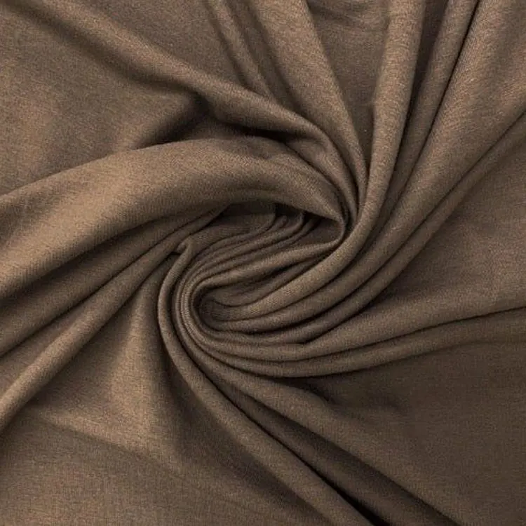 Lightweight thin hemp warm stretchy french terry fabric by the yard for sweatshirts hoodies knitted jersey cotton fabric