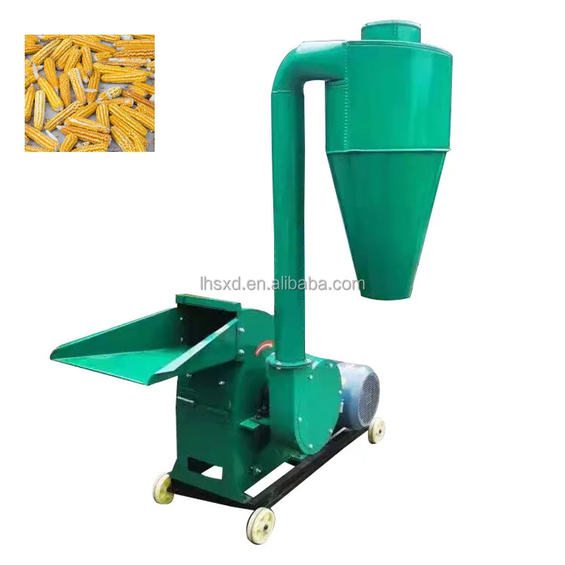 Household breeding hammer crusher hammer mill grass cutting feed grinding machine