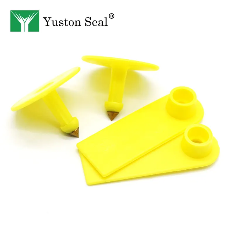 YTET 003 розовые и зеленые Ушные бирки для домашнего скота оптовая продажа бирок ушей крупного рогатого с