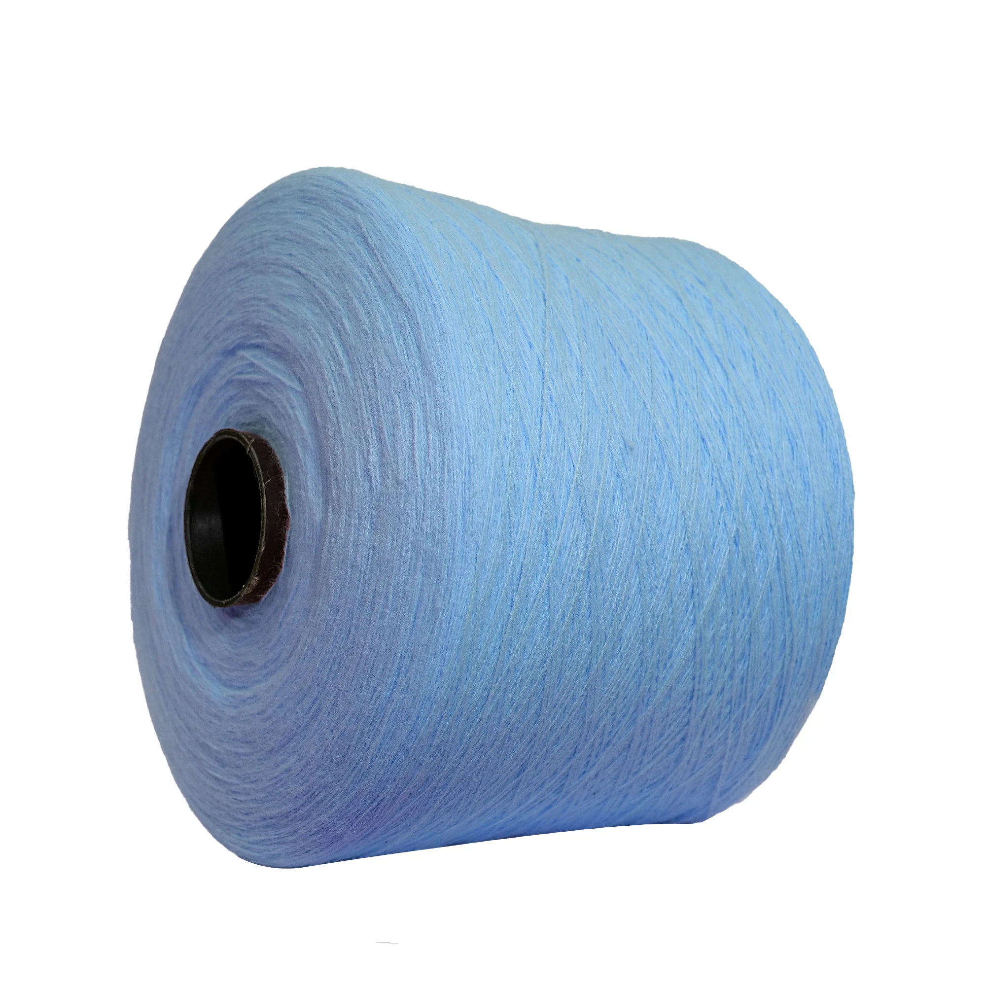 Wholesale high tenacity 100% acrylic 28S/2 solid acrylic knit yarn set for knitwear sewing weaving