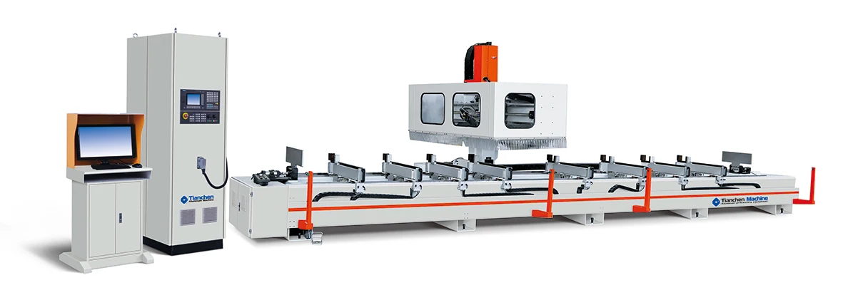 TC Aluminum CNC Gantry Machining Center For Making Windows Doors Curtain Wall