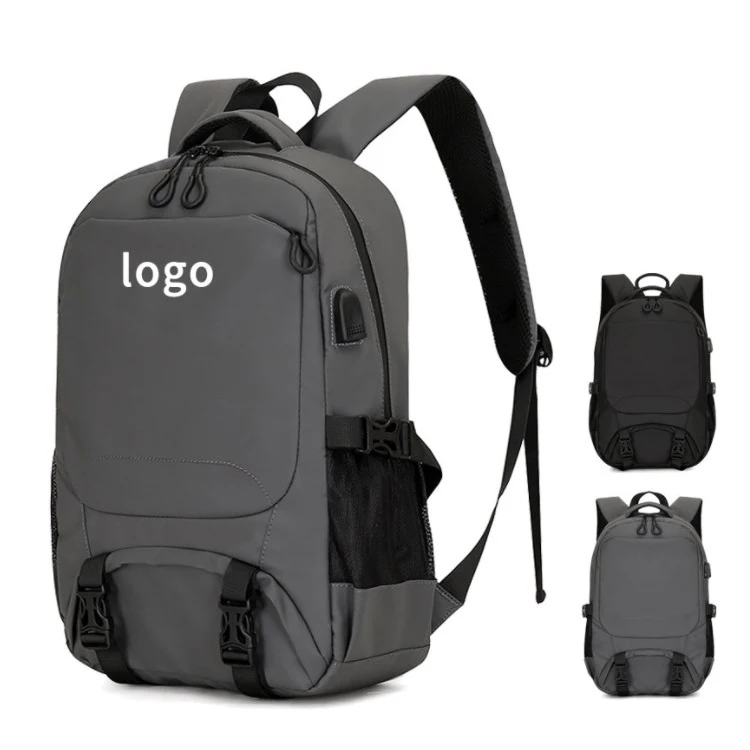 Custom Logo Travel Waterproof Backpack School Bag USB Charging Men Business 15.6 Inches Laptop Backpack