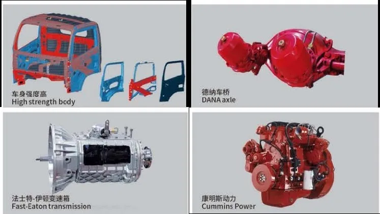 Dongfeng captain C Euro 2 5 6 Left and Right Hand Drive Light truck with cargo