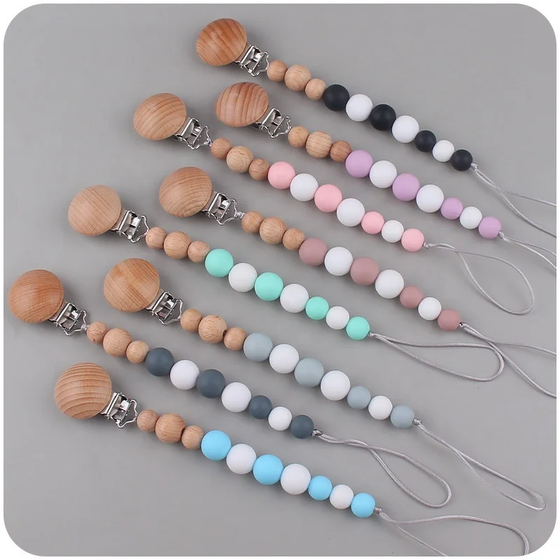Pacifier Holder for Boys and Girls Fits Most Pacifier Styles with Teething Toys and Pacifier Clip