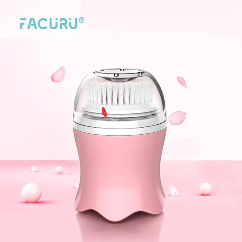 
Facuru Odm Electric Silicone Facial Cleansing Brush For Face Silicone Electric Facial Cleansing Brush Pink  (1600181929400)