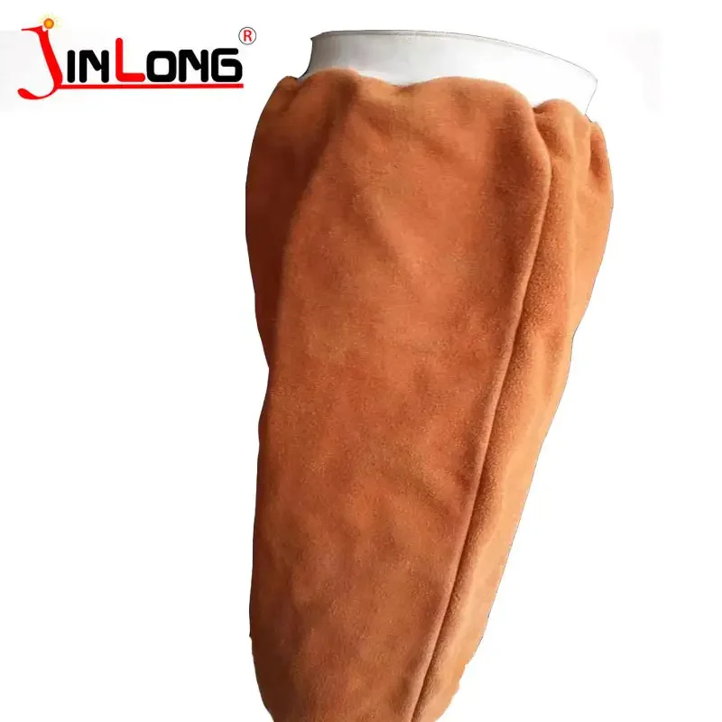 Anti cutting and high temperature resistance cow leather welding protective sleeve for welding welder