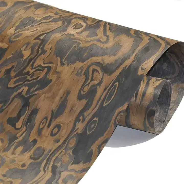 10.06 California Burl ins style engineered veneer for  hotel furniture door Bathroom & Kitchen Cabinet