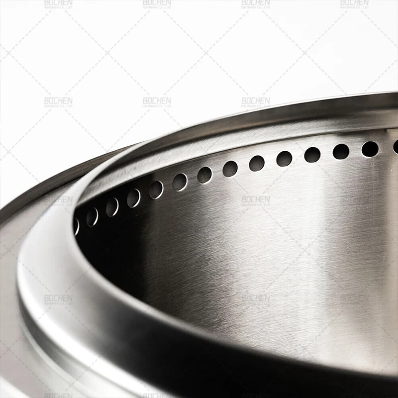 2022 Открытый Портативный непригорающий бездымный противень для костра дровяной печи из нержавеющей стали костер походная печка