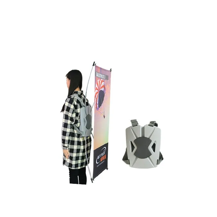 Weihai WZRODS Suppliers Custom Printed Banner Wing Flag Shape Combination Plastic Backpack With Pole For Moving Advertising