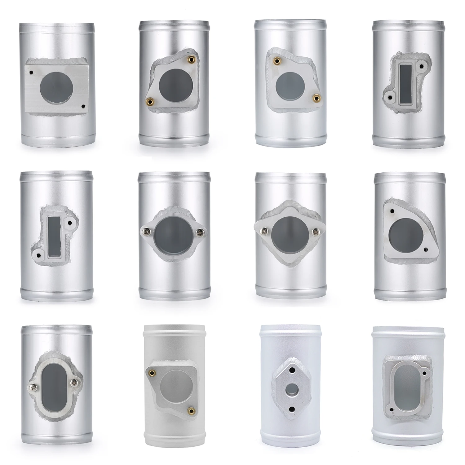 Car Air Flow MAF Sensor Adapter for Air Intake Meter Mount Aluminum Tube Pipe