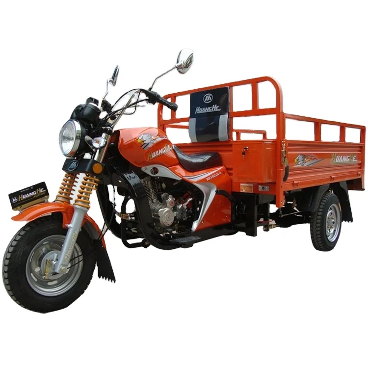 New style heavy duty 300cc diesel cargo delivery scooter pedal seat rack farm adult tricycle