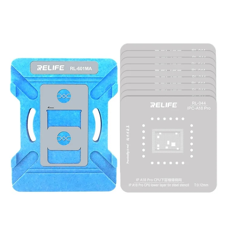RELIFE RL-601MA A8-A18 IP-CPU набор для посадки оловянной платформы CPU Reballing трафарет платформа iPhone серии инструментов тонирования