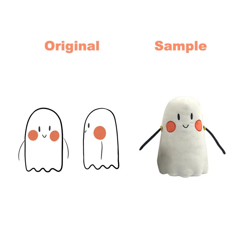 Ready to ship Halloween ghost festival party decoration soft halloween plush kids toys