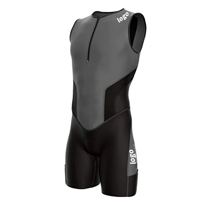 Triathlon Suit Men Racing Tri Cycling Skin Suit Bike Swim Run Suit Surf Dive Wetsuit