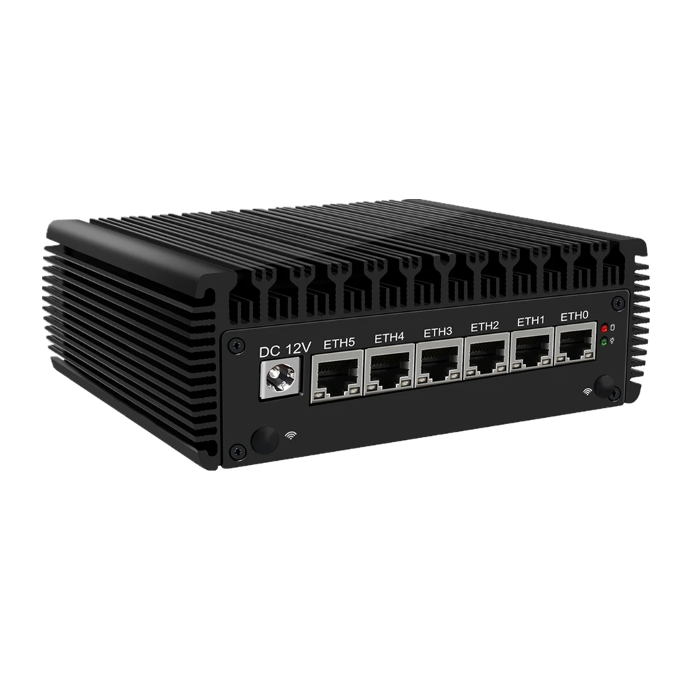 6 Lan 12 В безвентиляторный прочный barebone 2 5G Pen-tium N6005 N5105 * DDR4 Nvme RS232 NUC настольный компьютер HD промышленный мини-ПК linux