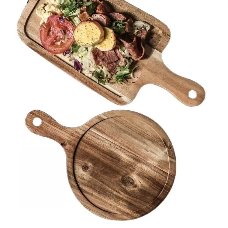 Premium Wooden Pizza Peel Acacia Wood Pizza Paddle Peel